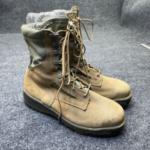 US Military Combat Boots Mens 5.5W Green Vibram Steel Toe SAGE HW ST S161